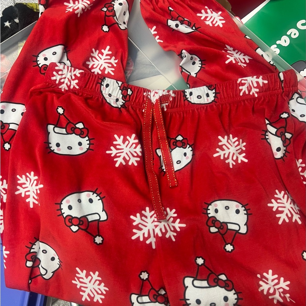 Hello kitty Christmas pajama pants medium